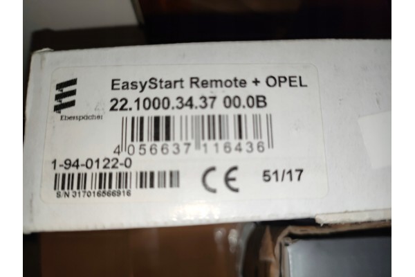 NEW EBERSPACHER Webasto Remote Control EASYSTART Remote OPEL Catalog number of the original 22 1000 34 37 00 0B 22 1000 34 1700 