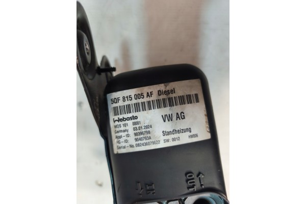 VW CADDY PASSAT GOLF SUPERB WEBASTO PARKING HEATER 5QF815005AA Product weight with unit packaging 7 kg