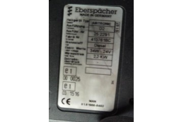 HEATING EBERSPACHER MAN TGA TGL TGM D2 Catalog number of the part inny