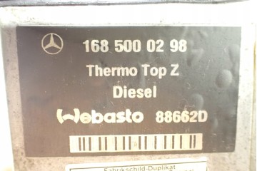 WEBASTO MERCEDES W168 A CLASS 1 7 CDI DIESEL 1685000298 SET Catalog number of the part WEBASTO MERCEDES W168 A KLASA 1 7 CDI DIE
