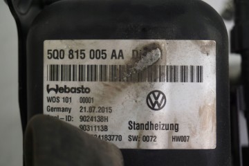 PARKING HEATER WEBASTO VW GOLF VII 5Q0815005AA Catalog number of the original 5Q0819362