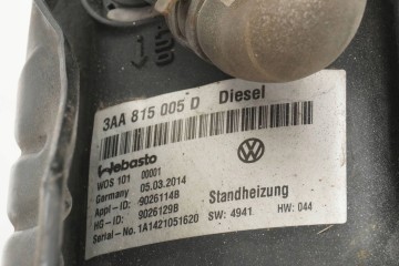 PARKING HEATER WEBASTO VW PASSAT B7 CC 3AA815005D 9026129B Version European