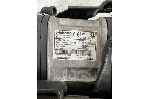 Calefactor estacionario (Webasto) Volkswagen Sharan 7N0 7N0815005AB