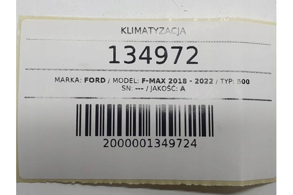 Aire Acondicionado de Aparcamiento Dometic RT780 para Ford F-Max 500 E