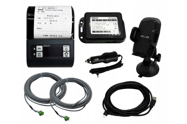 Temperature recorder ESCO DR203 WD with 2 sensors Certificate Packaging status original