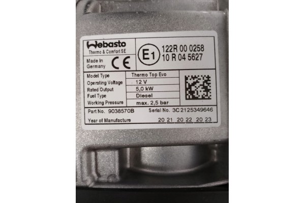Calefactor estacionario Webasto para Mercedes W254 GLC Diésel