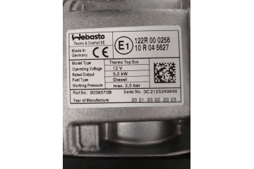 Calefactor estacionario Webasto para Mercedes W254 GLC Diésel