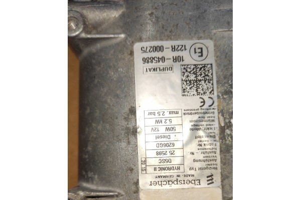 Calefactor estacionario Webasto Eberspaecher Hydronic II D5WSC Univers