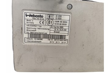 WEBASTO PARKING HEATER AIR TOP EVO 3900 3 9kW 12V DIESEL 1313609C Catalog number of the part MM_1313609C AIR TOP EVO 3900