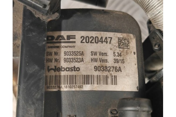 Webasto Thermo Top Pro 38 para camiones DAF XF 2020447 9033276A