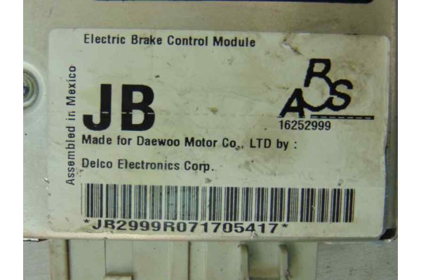 16252999 CENTRALITA ABS DAEWOO NUBIRA BERLINA CDX (1999) 16252999 186300 DAEWOO - 3