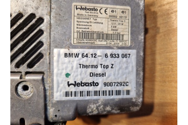 BMW 7 E65 E66 WEBASTO Heating Thermo TOP WITH DIESEL 6933067 Car type passenger cars