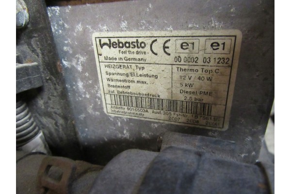 VW T5 2 5 TDI webasto parking heater Part manufacturer Webasto