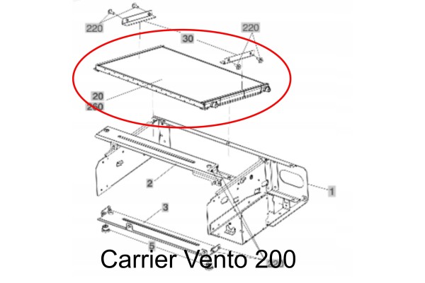 CARRIER VIENTO 200 Condenser radiator AC NEW Car type cargo vans trucks