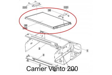 CARRIER VIENTO 200 Condenser radiator AC NEW Car type cargo vans trucks