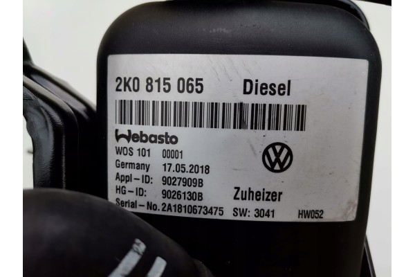 Webasto Thermo Top VEVO VW Caddy IV 4 2K0815065 Catalog number of the original 2K0815065