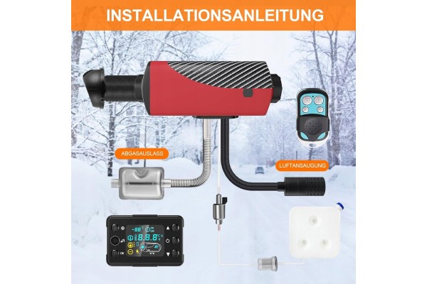LIKACI Parking heater for diesel 5 8kW 12 24V Bluetooth Pilot Part manufacturer no brand