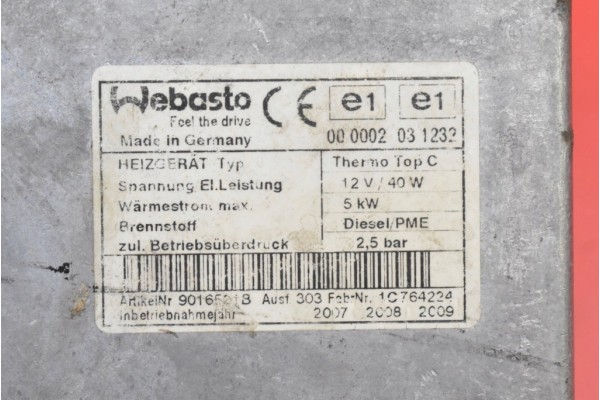 Unidad de Control Webasto 4L0265105J para Audi Q7 4L 2005-2009