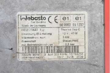 Unidad de Control Webasto 4L0265105J para Audi Q7 4L 2005-2009