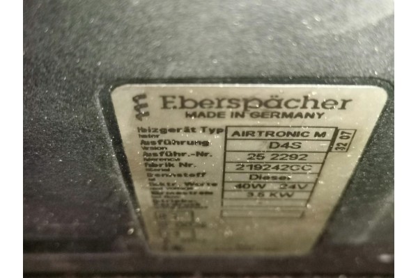 HEATING EBERSPACHER D4S MAN TGX TGS TGA Part manufacturer Eberspaecher