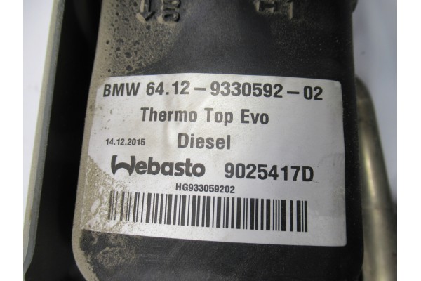 BMW X5 F15 X6 F16 WEBASTO SET OF HOSES PUMP PILOT 9330592 Car type 4x4 SUV passenger cars