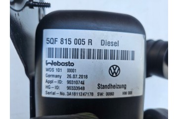 Webasto Thermo Top Evo VW Tiguan Skoda Kodiaq 5QF815005R Product weight with unit packaging 5 kg
