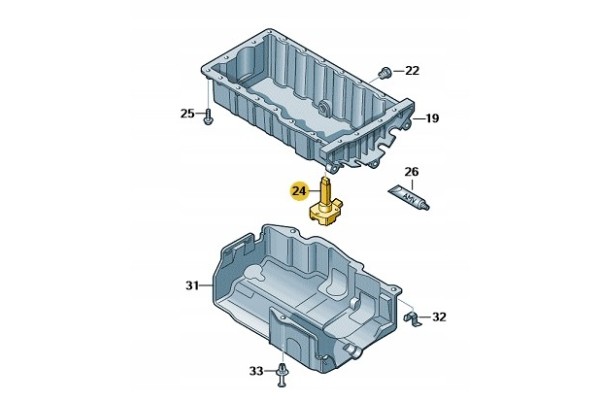 New original oil level sensor for Audi VW Part manufacturer Audi OE