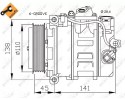 32214 NRF AIR CONDITIONING COMPRESSOR DB SPRINTER CDI 97 06 Catalog number of substitutes ACAUTO AC 01DN370 ACAUTO AC 01DN475 AC