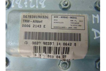 A1708600405 AIRBAG LATERAL DELANTERO DERECHO MERCEDES-BENZ CLK (BM 208) COUPE