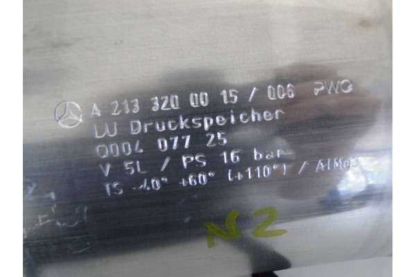 MERCEDES SUSPENSION PRESSURE VESSEL AIRMATIC E CLASS 213 W213 S213 Quality of parts according to GVO O original with manufacture