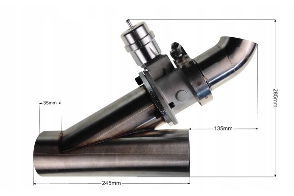Vacuum exhaust throttle 76mm with remote control Part manufacturer FMIC