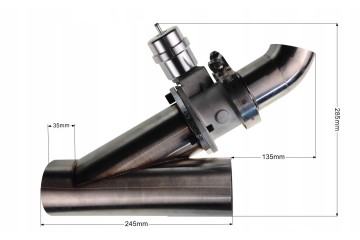 Vacuum exhaust throttle 76mm with remote control Part manufacturer FMIC