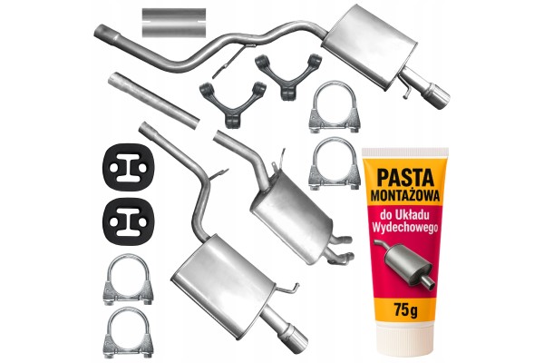 Silencer set for Audi A4 B6 1 8 T KOMBI SEDAN 2000 2005