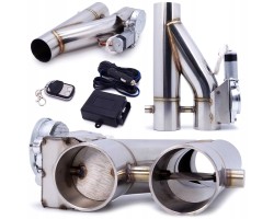 DUAL EVOLVE 2 FLAPS 2 51mm ELECTRIC EXHAUST THROTTLE REMOTE CONTROL