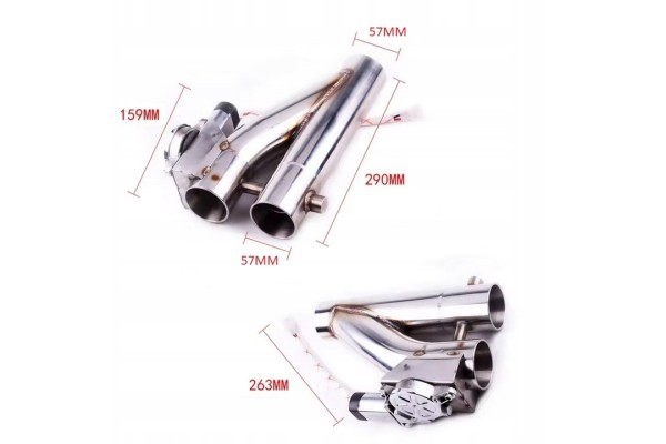 Exhaust Throttle 2 25 57mm DUAL VALVE PILOT Product weight with unit packaging 4 kg