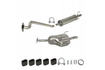 Silencer set Opel Astra G Kombi gearbox 1 4 16V 1 6 75 90 HP 1998 20