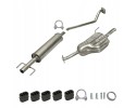 Silencer set Opel Astra G Kombi gearbox 1 4 16V 1 6 75 90 HP 1998 20 Part manufacturer Ferroz Export