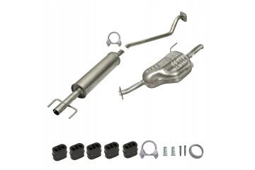 Silencer set Opel Astra G Kombi gearbox 1 4 16V 1 6 75 90 HP 1998 20 Part manufacturer Ferroz Export