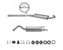 Audi A6 sedan avant silencer set 4A C4 2 6 2 8 1994 1997