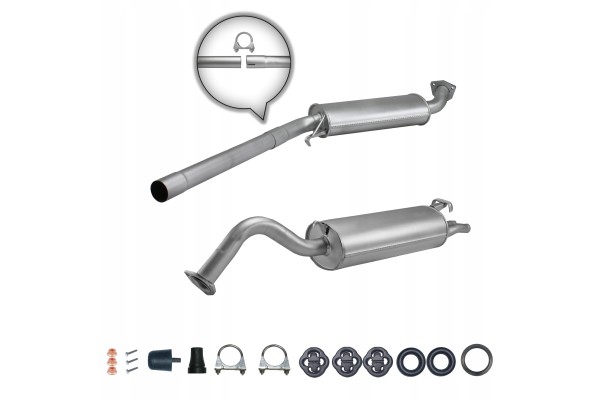Audi A6 sedan avant silencer set 4A C4 2 6 2 8 1994 1997 Catalog number of the part ZEST 01 29P 05 038