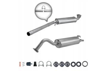 Audi A6 sedan avant silencer set 4A C4 2 6 2 8 1994 1997 Catalog number of the part ZEST 01 29P 05 038
