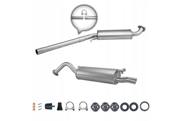 Audi A6 sedan avant silencer set 4A C4 2 6 2 8 1994 1997 Part manufacturer Ferroz Export