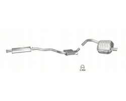 Silencers set Alfa Romeo 147 capacity 1 6 2 0TS 00 08r