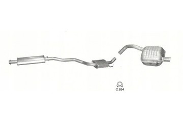 Silencers set Alfa Romeo 147 capacity 1 6 2 0TS 00 08r