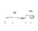 Silencers set Alfa Romeo 147 capacity 1 6 2 0TS 00 08r Part manufacturer Polmo