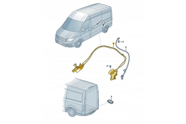 Spare wheel mount VW Crafter 7C0803660BF New original product Quality of parts according to GVO Q original with factory logo OEM