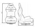 Sports chair SLIDE X3 material Black L Quality of parts according to GVO Q original with factory logo OEM OES