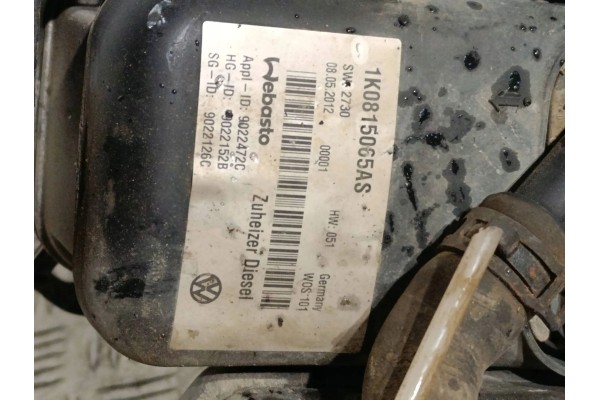 PARKING HEATER WEBASTO VOLKSWAGEN CADDY 1K0815065AS Catalog number of substitutes 9022152B