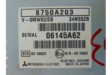 8750A203 MODULO ELECTRONICO MITSUBISHI ASX (GA0W) Motion 2WD 2010 8750A203 187748 MITSUBISHI - 2
