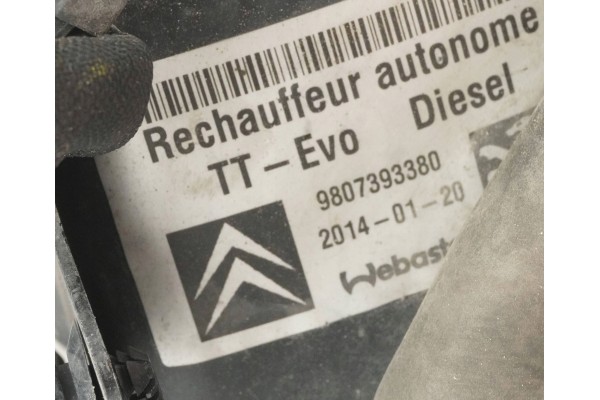 PARKING HEATER WEBASTO PEUGEOT 5008 9807393380 9018615F Version European